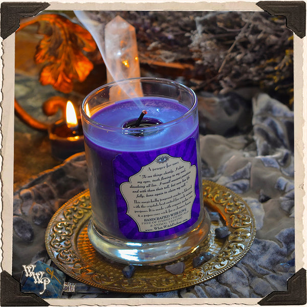 WISDOM Elixir Apothecary CANDLE 7oz. For Meditation, Ancient Wisdom & Enlightenment.