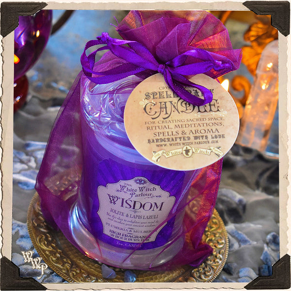 WISDOM Elixir Apothecary CANDLE 7oz. For Meditation, Ancient Wisdom & Enlightenment.