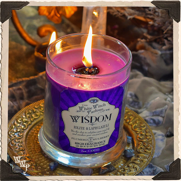 WISDOM Elixir Apothecary CANDLE 7oz. For Meditation, Ancient Wisdom & Enlightenment.