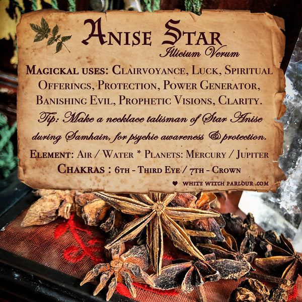 ANISE STAR APOTHECARY. Dried Herbs. For Clarity, Awakening & Clairvoyance.