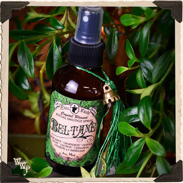 BELTANE 4oz. Alchemy RITUAL SMUDGE SPRAY. For May Day, Fertility & Abundance.