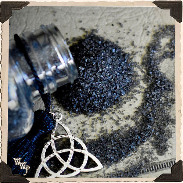 BLACK RITUAL SALT. Void. For Casting Circles, Protection & Grounding.
