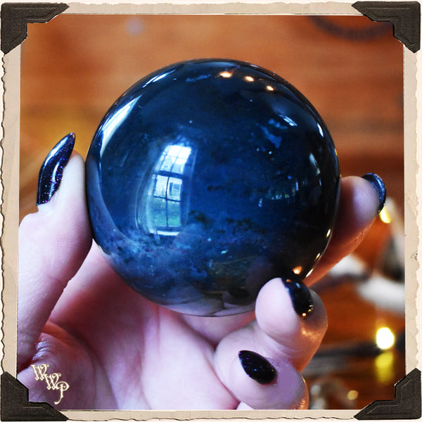 BLOODSTONE SPHERE CRYSTAL. For Grounding, Healing & Generosity.