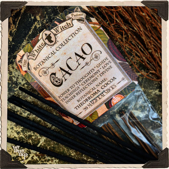 CACAO INCENSE. 20 Stick Pack. For Divine Connection, Soul Awareness & Passion.