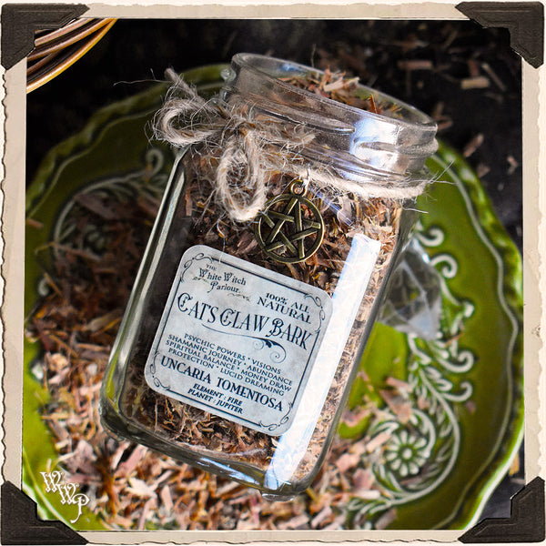 CAT'S CLAW BARK APOTHECARY. Dried Herbs. For Psychic Powers, Protection & Protection.
