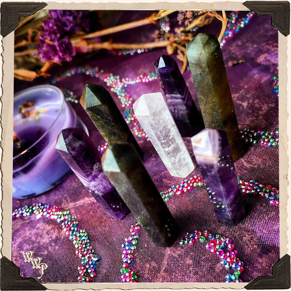 DIVINER Crystal Grid Set. For Third Eye Awakening, Intuition & Psychic Awareness.