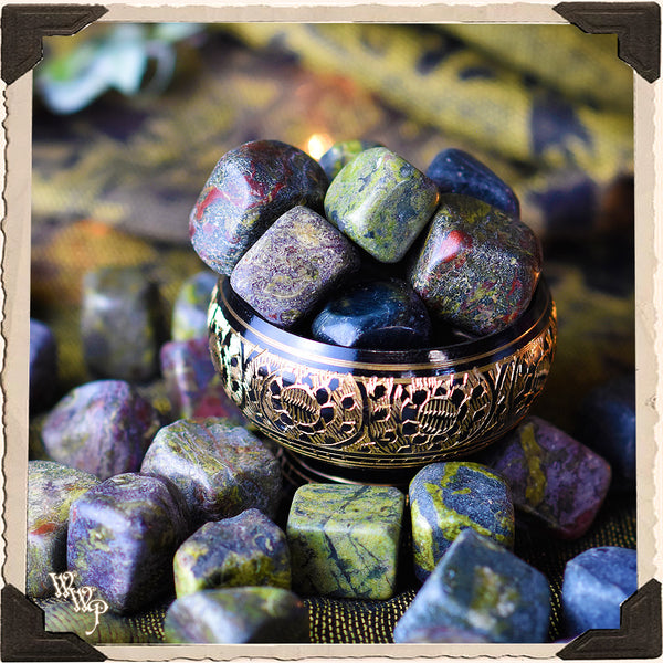 DRAGON'S BLOOD JASPER TUMBLED CRYSTAL. For Courage & Healing.