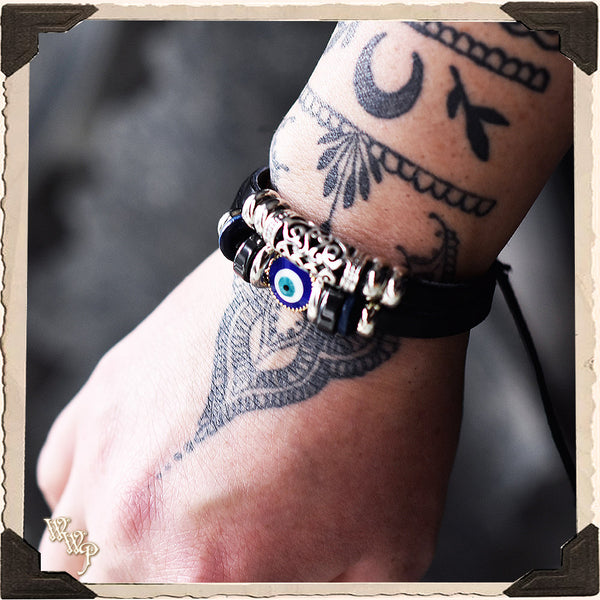 EVIL EYE PROTECTION BRACELET. For Spiritual Protection & Blocking Ill Wishes.