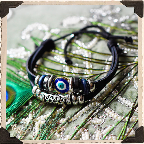 EVIL EYE PROTECTION BRACELET. For Spiritual Protection & Blocking Ill Wishes.