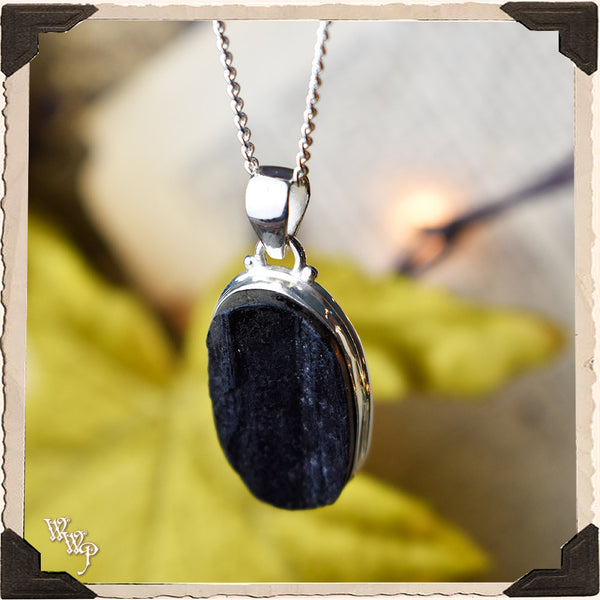 LIMITED EDITION: BLACK TOURMALINE NECKLACE. Crystal Talisman for Witchcraft & Spiritual Protection