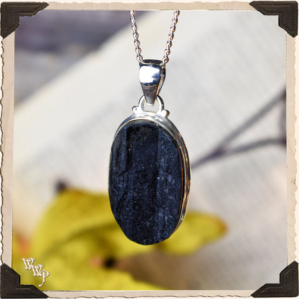 LIMITED EDITION: BLACK TOURMALINE NECKLACE. Crystal Talisman for Witchcraft & Spiritual Protection