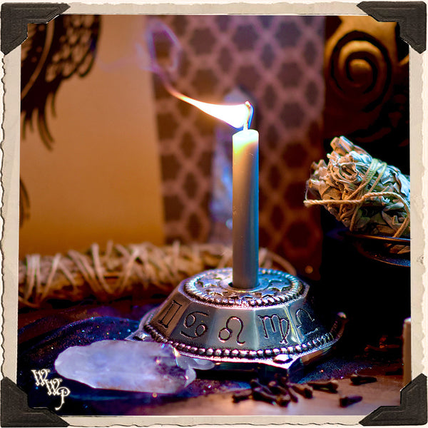 GRAY SPELL CANDLES. 13 Pack - Unscented. For Neutral Energy & Banishing Magic. White Witch Parlour