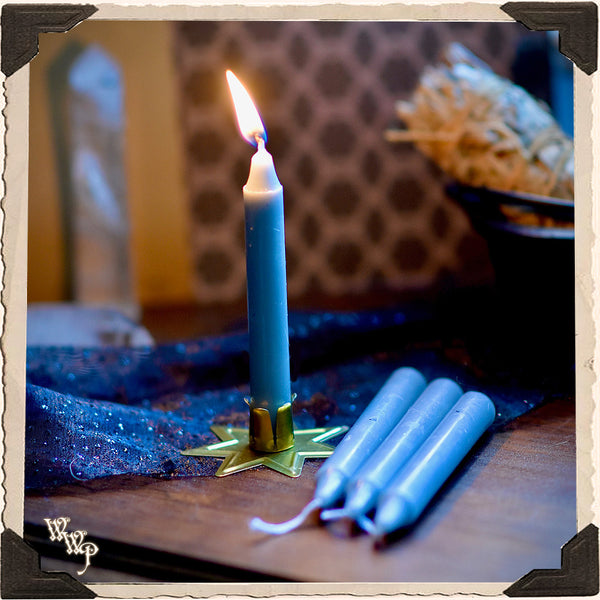 GRAY SPELL CANDLES. 13 Pack - Unscented. For Neutral Energy & Banishing Magic. White Witch Parlour