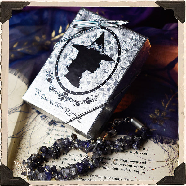 DISCONTINUED: IOLITE CHIPSTONE BRACELET. For Wisdom, Intuition & Letting Go.