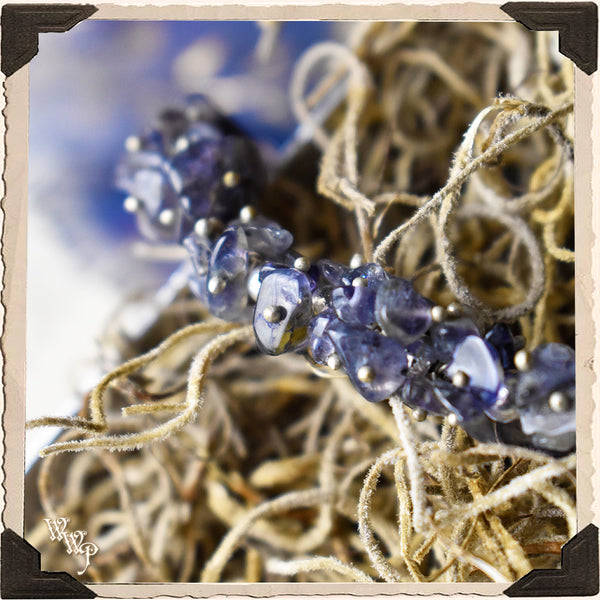 DISCONTINUED: IOLITE CHIPSTONE BRACELET. For Wisdom, Intuition & Letting Go.