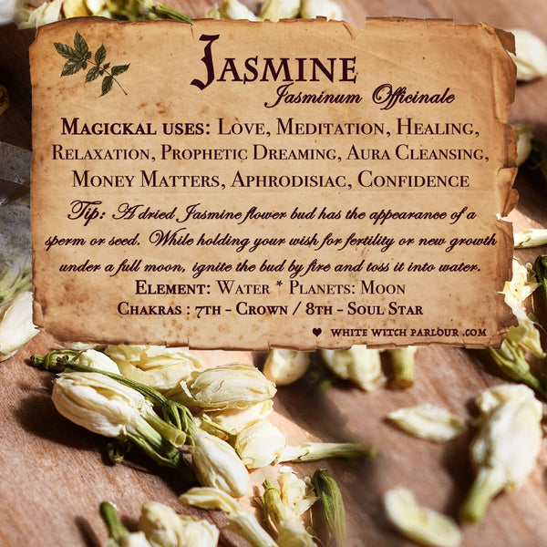 JASMINE FLOWER APOTHERCARY. Dried Herb For Love, Meditation & Enlighte –