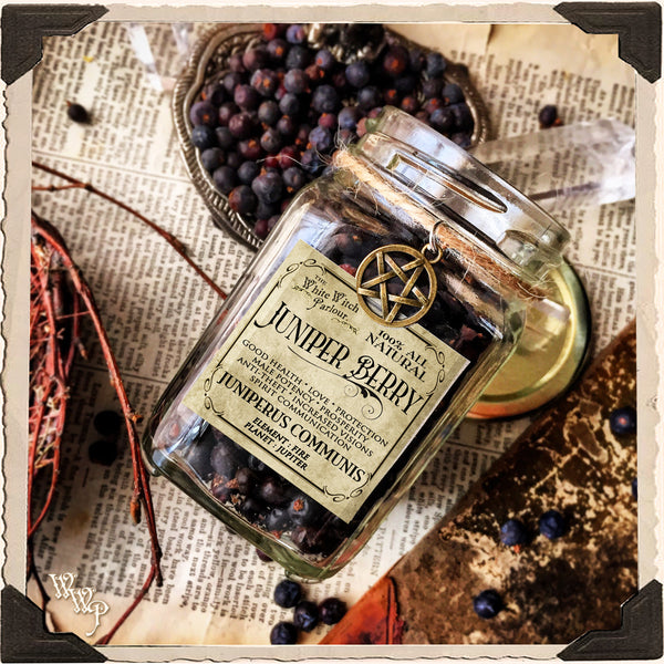 JUNIPER BERRY APOTHECARY. Dried Herbs. For Good Health, Protection & Spirit Communication. White Witch Parlour