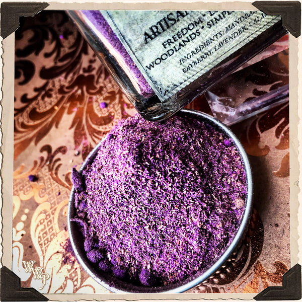 LIBERTAS POWDER INCENSE All Natural. For Freedom, Inspiration & Woodlands.