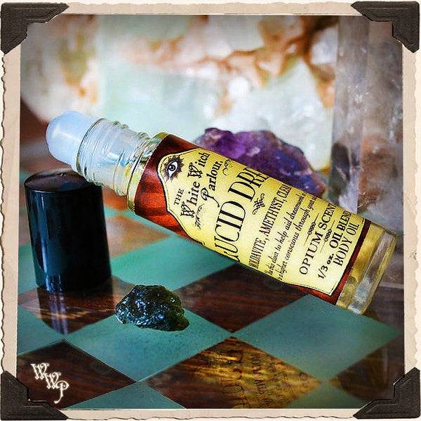 LUCID DREAM Elixir 1/3oz. BODY OIL Rollon. For Dreamwork & Subconscious Awakening.