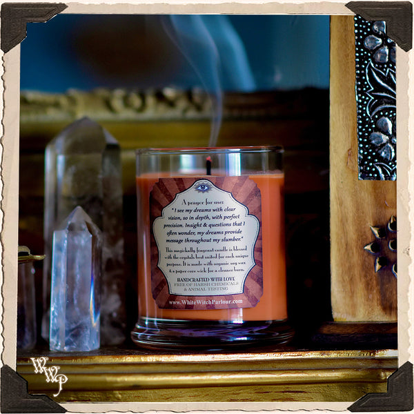 LUCID DREAM Elixir Apothecary CANDLE 7oz.   For Dreamwork & Subconscious Awakening.