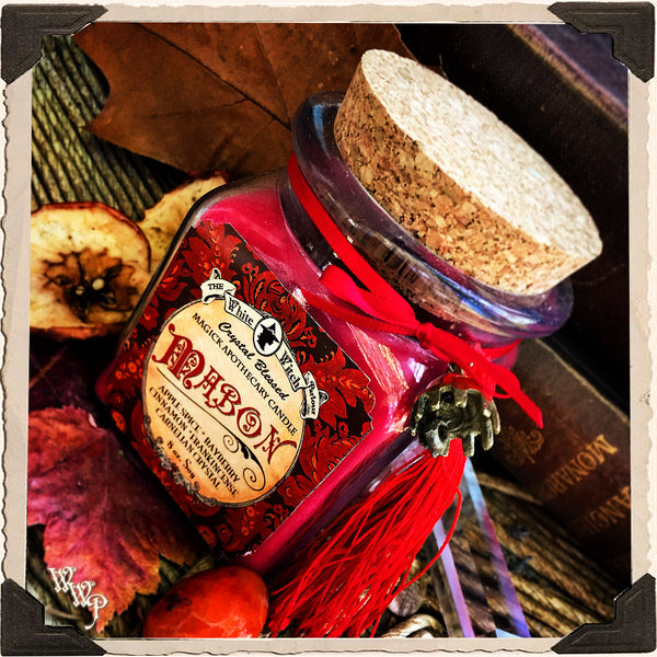 MABON APOTHECARY CANDLE 8oz. Autumn Equinox. For Thanksgiving, Harvest & Prosperity.
