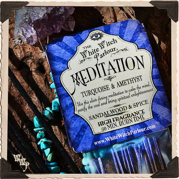 MEDITATION Elixir INCENSE. 20 Stick Pack. For Wisdom, Peace & Spiritual Enlightenment. White Witch Parlour