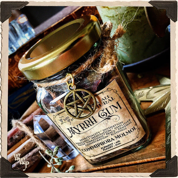 MYRRH GUM RESIN APOTHECARY. All Natural Incense. For Healing, Divination & Renewal.