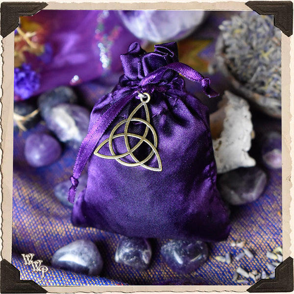 MYSTIC SPIRIT BAG. Blessed Mojo Medicine Bag For Psychic Awareness & Divination.