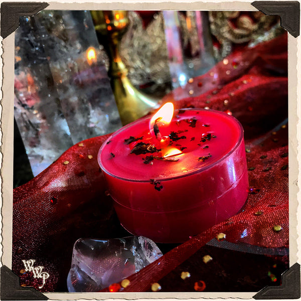 NEW DAWN TEALIGHT CANDLES. 12 Pack. For Manifestation Power, Renewed Energy & Beginnings.