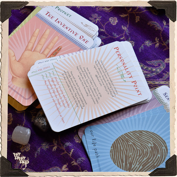 PALMISTRY CARDS by Vernon Mahabal. For Divine Guidance & Learning Palmistry. Divination White Witch Parlour