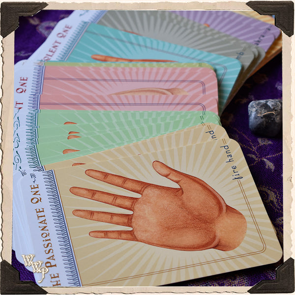 PALMISTRY CARDS by Vernon Mahabal. For Divine Guidance & Learning Palmistry. Divination White Witch Parlour