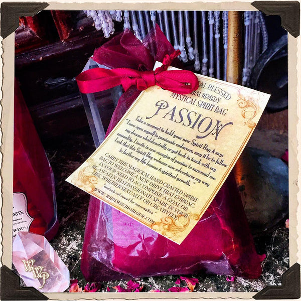 PASSION SPIRIT BAG. Blessed Mojo Medicine Bag For Drive, Sensuality & Empowerment.