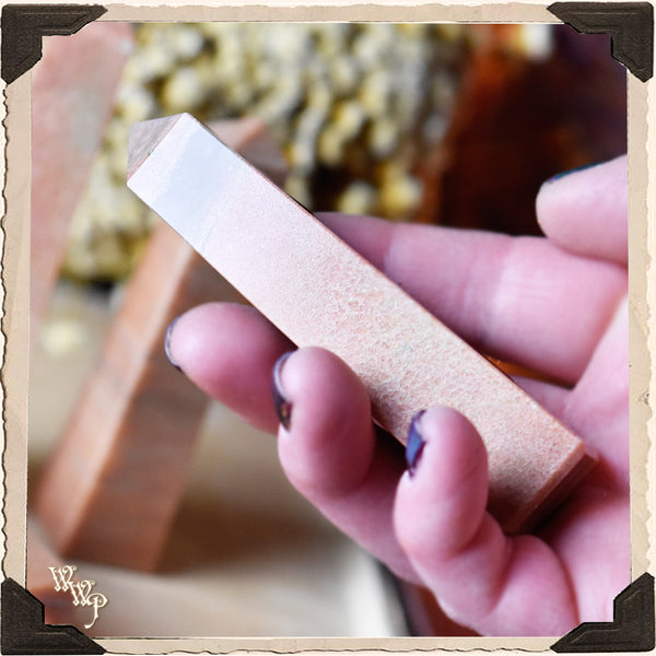 PINK AVENTURINE CRYSTAL OBELISK. For Love, Laughter & Power from the Heart. White Witch Parlour