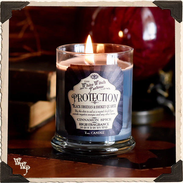 PROTECTION Elixir Apothecary CANDLE 7oz. For Ceremony, Aura Protection, Psychic Attacks. White Witch Parlour