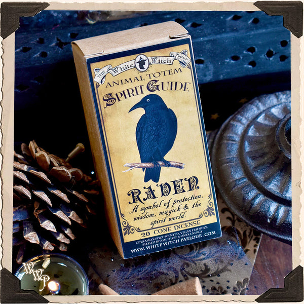RAVEN CONE INCENSE. Animal Totem for Insight, Magick, Protection & Creation.