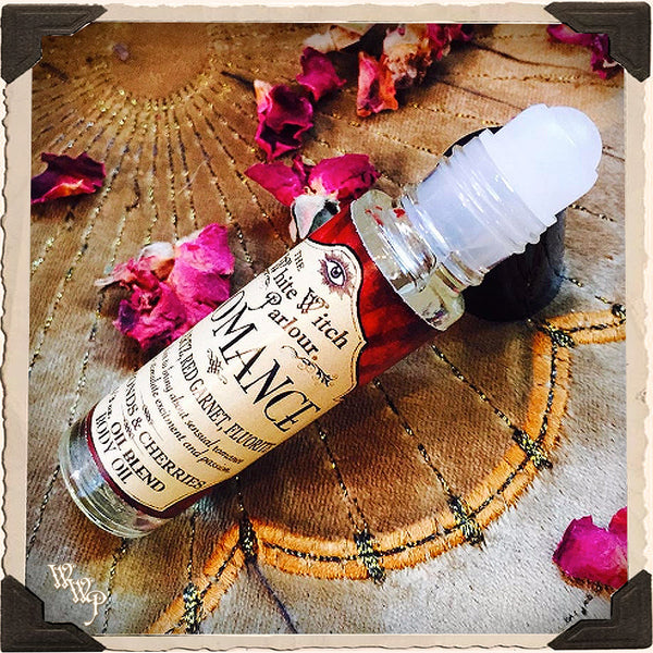 ROMANCE Elixir 1/3oz. Body Oil Rollon. For Passion, Seduction & Kundalini. White Witch Parlour