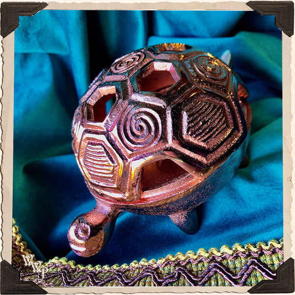 BRASS TURTLE. Altar Decor For Earth Connection, Slowing down & Determination.