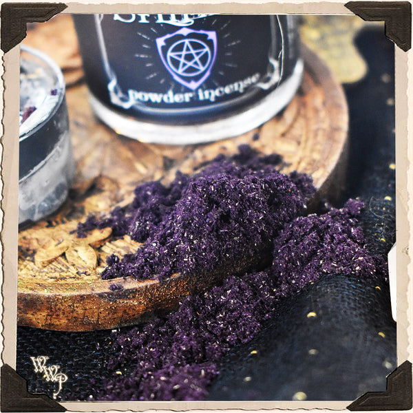 'SHIELD' POWDER INCENSE. For Psychic Protection, Witchcraft, Banishment & Empaths.