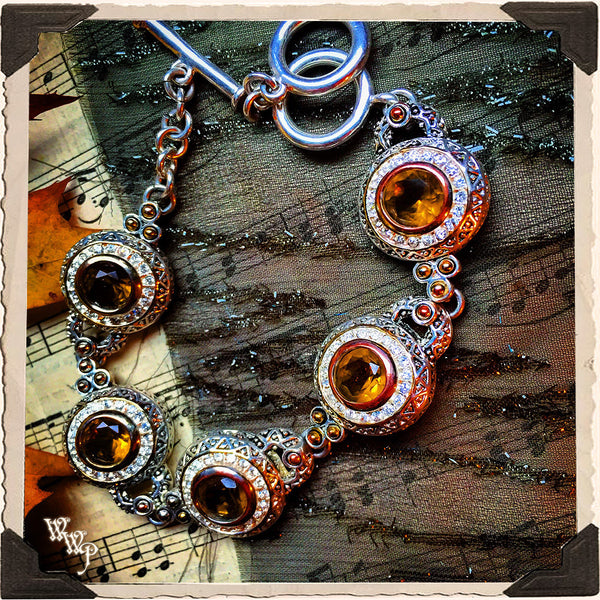 SMOKY QUARTZ BRACELET Sterling Silver. For Protection & Blocking Negativity. White Witch Parlour