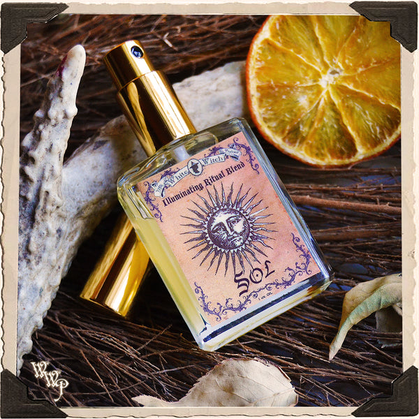 SOL RITUAL OIL. 1oz. For Illumination, Happiness & New Growth.