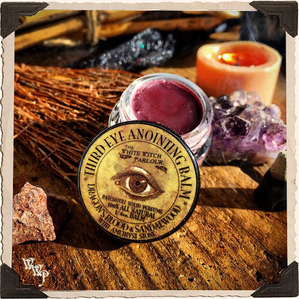 Third Eye Anointing Balm. 1/4 oz. All Natural Solid Perfume. For Spiritual Awakening & Strengthened Manifestations.