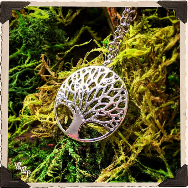 TREE OF LIFE NECKLACE. Sterling Silver Talisman for Spiritual Journey, Soul Growth & Life Path.