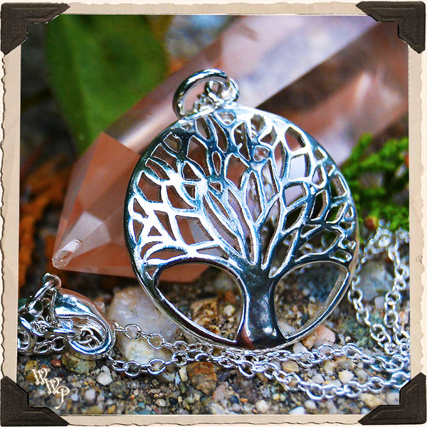 TREE OF LIFE NECKLACE. Sterling Silver Talisman for Spiritual Journey, Soul Growth & Life Path.