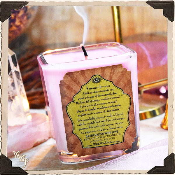 VIRTUE Elixir Apothecary CANDLE 7oz. For Beauty, Good Faith & Gentleness.