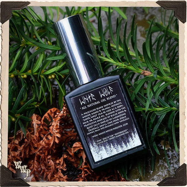 WNTR WOLF OIL. 1oz. Protective All Natural Masculine Winter Oil For Hair, Body & Beard. White Witch Parlour